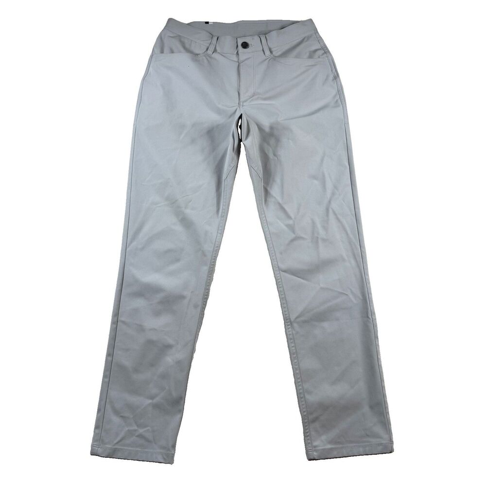 Rhoback Golf Pants Men 30x28.5* Gray Delta Golf Performance Stretch Tech Chino